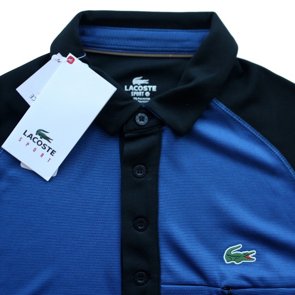 Lacoste Sport Polo Shirt Blue Men's XS New - Picture 2 of 8